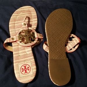 Tory Burch Miller Sandals with metal insignia